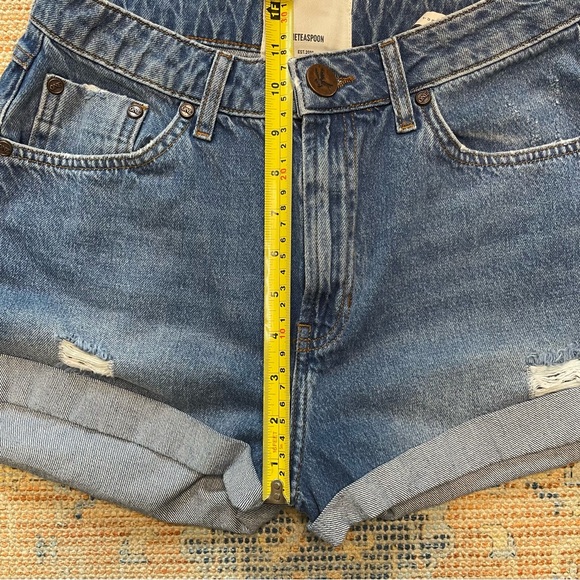 One Teaspoon High Rise Bandit Cuffed Jean Shorts Size 27 1.5in Inseam Booty - Picture 7 of 11